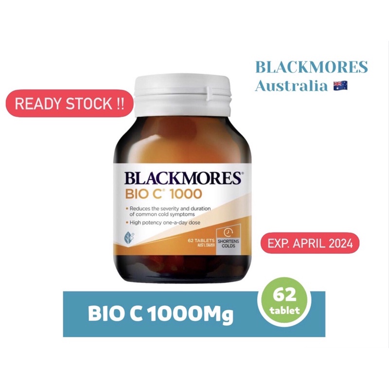 Blackmores Vitamin Bio C 1000 mg 62 Tablets ORIGINAL Australia READY STOCK !!