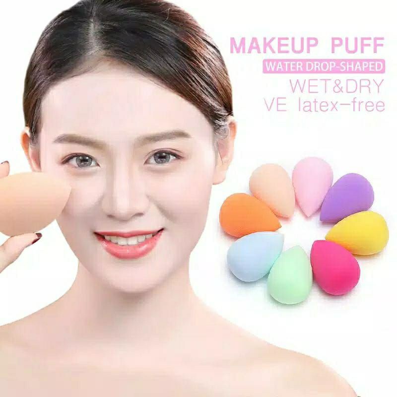 Beauty Blender Sponge Puff,  Spons Make Up Tear Drop Model Egg Telur