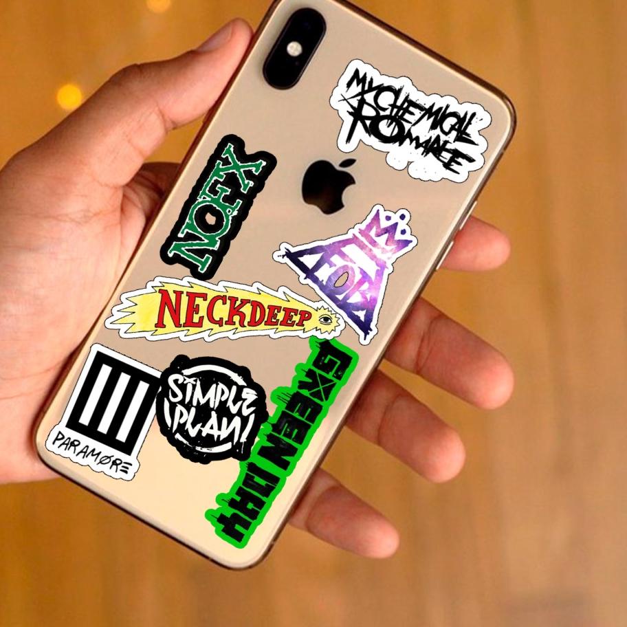 

€ Promo Sticker Stiker Casing Case HP Laptop Grup Band Musik Music Pop Punk Tahan Air Murah Aesthetic Greenday Paramore Blink 182 Neckdeep Nofx ☂