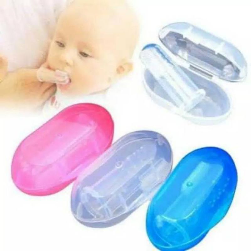 TERMURAH.!! Sikat Gigi Jari Sikat Lidah Gusi Bayi Silikon Baby Finger Brush Silicone Murah Grosir