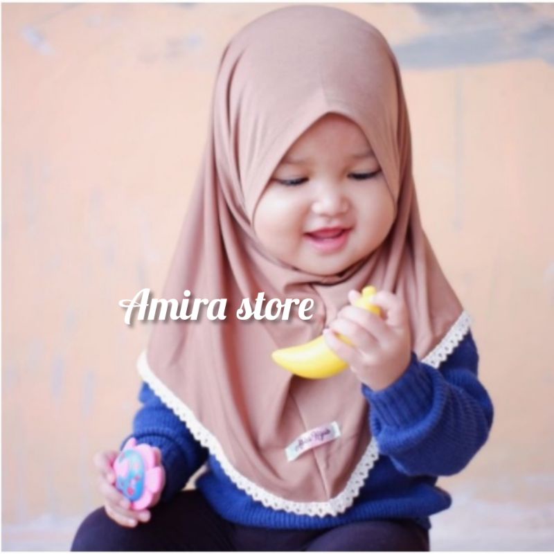 jilbab bayi 0 6 bulan 1 2 tahun SYRIA ANISA RENDA Kerudung bayi hijab bayi jilbab anak bayi jilbab b