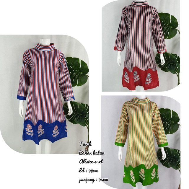 Tunik batik solo bahan katun dress batik