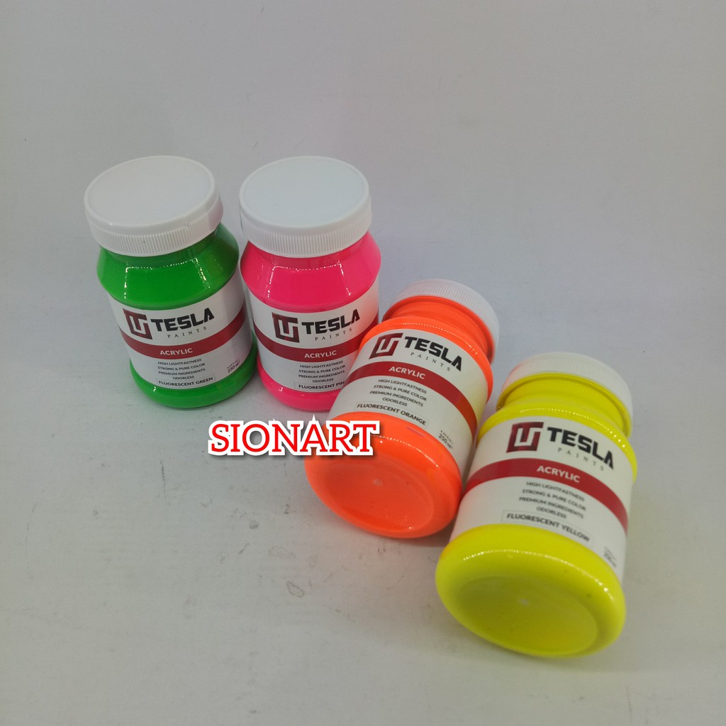 

Tesla Acrylic Colour 250ML - Fluorescent Colour