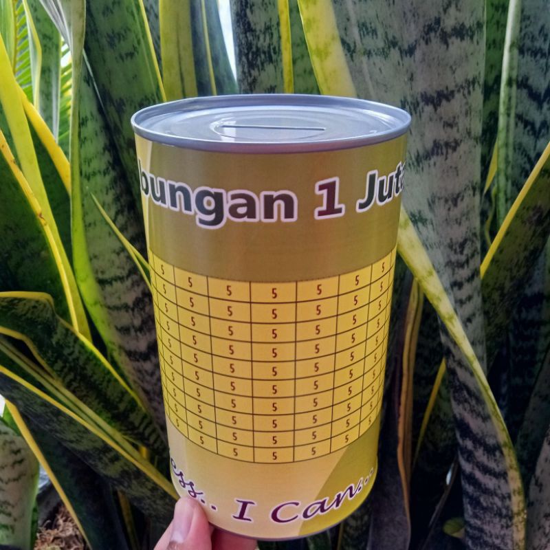 Celengan Target dengan Desain Minimalis untuk Menabung Uang Koin dan Kertas