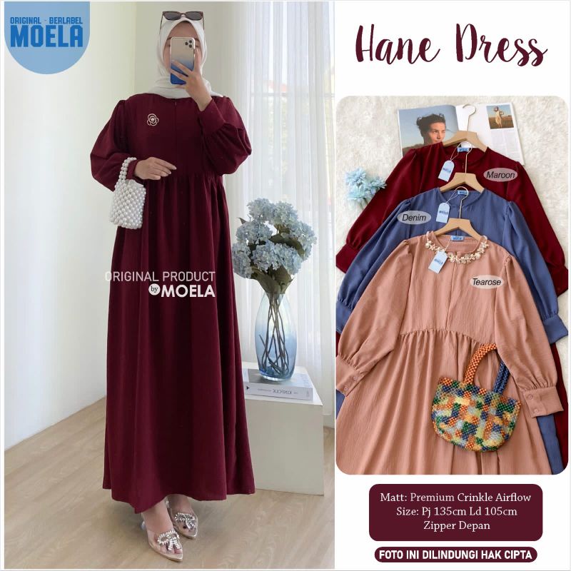 ORI MOELA  DRESS POLOS  HANE DRESS  DRESS MURAH 
