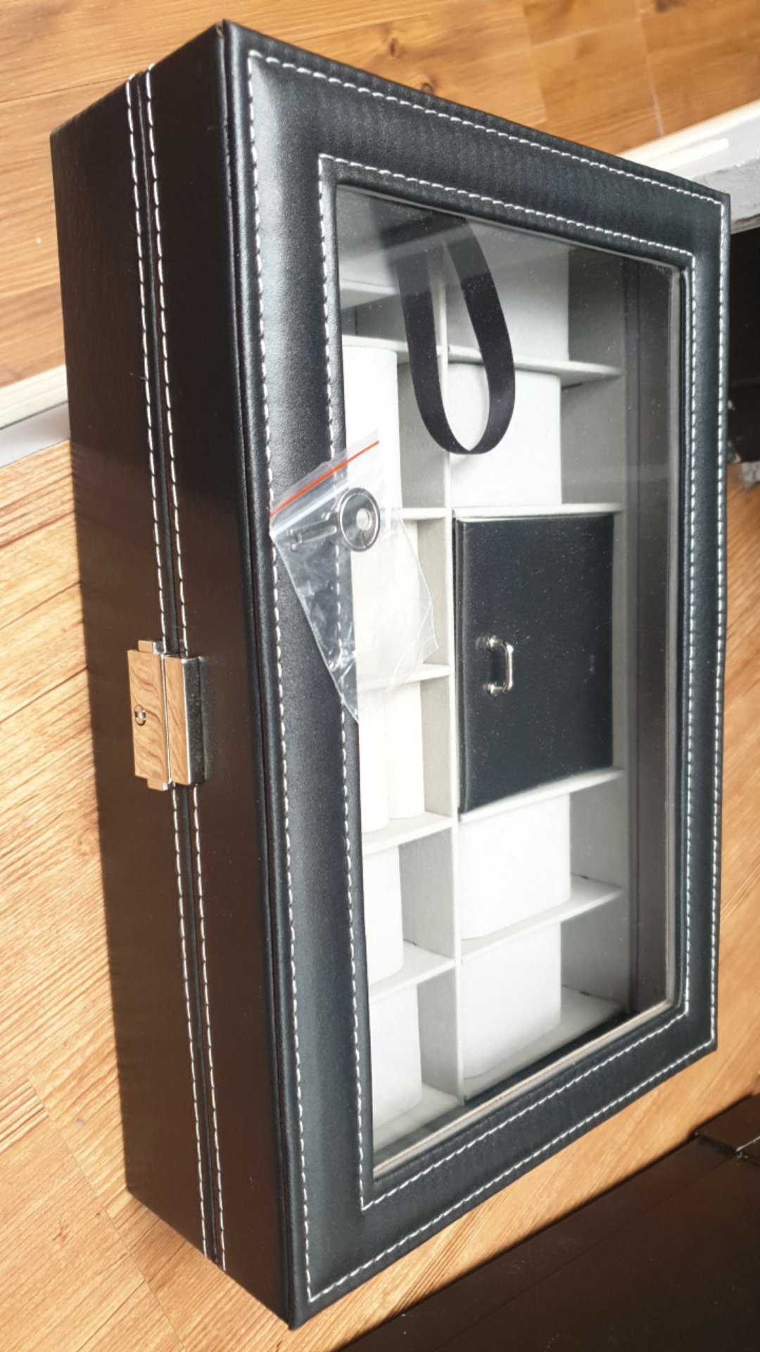 Premium Kotak Organizer Perhiasan Dan Jam Tangan Waterproof 30 X 20 X 8 Cm