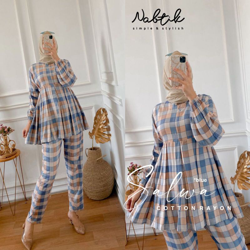 setelan wanita terlaris SALWA original by nabtik terbaru