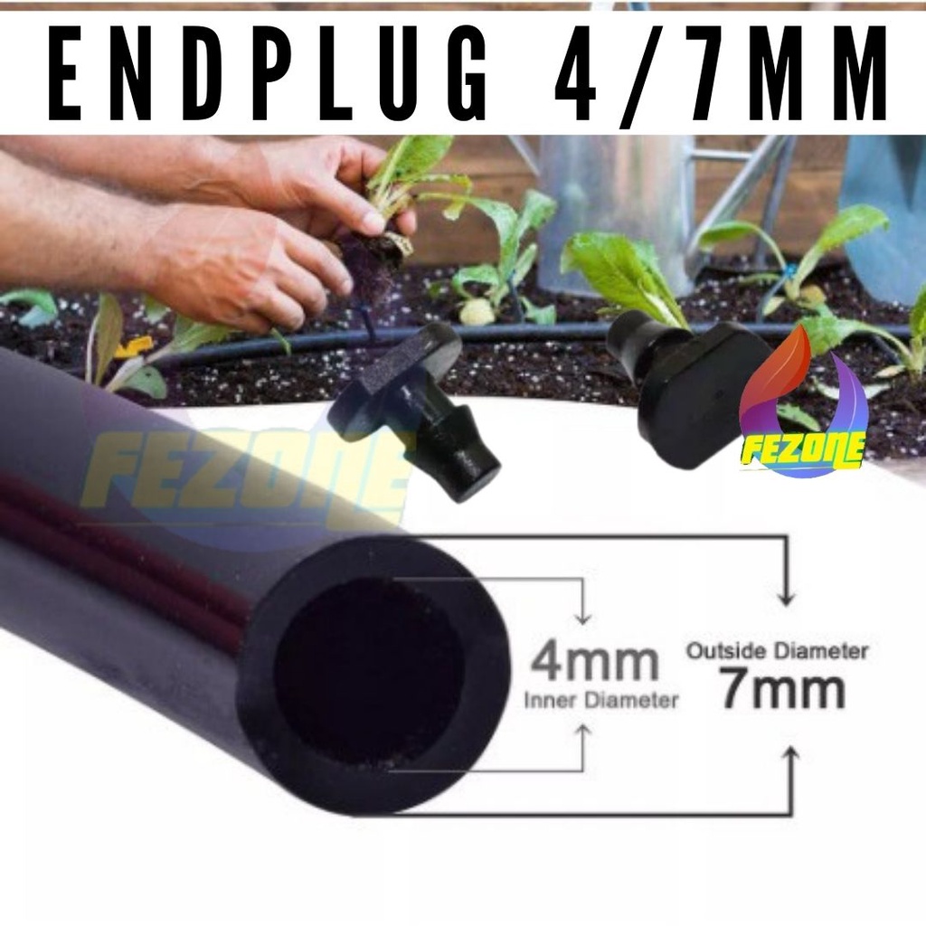 End Cap Plug Penutup Ujung Selang PE End Plug Hose 4/7mm FEZONE