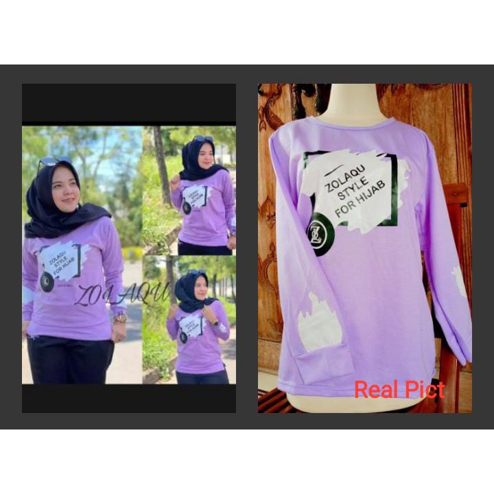 Kaos Wanita Lengan Panjang Zolaku