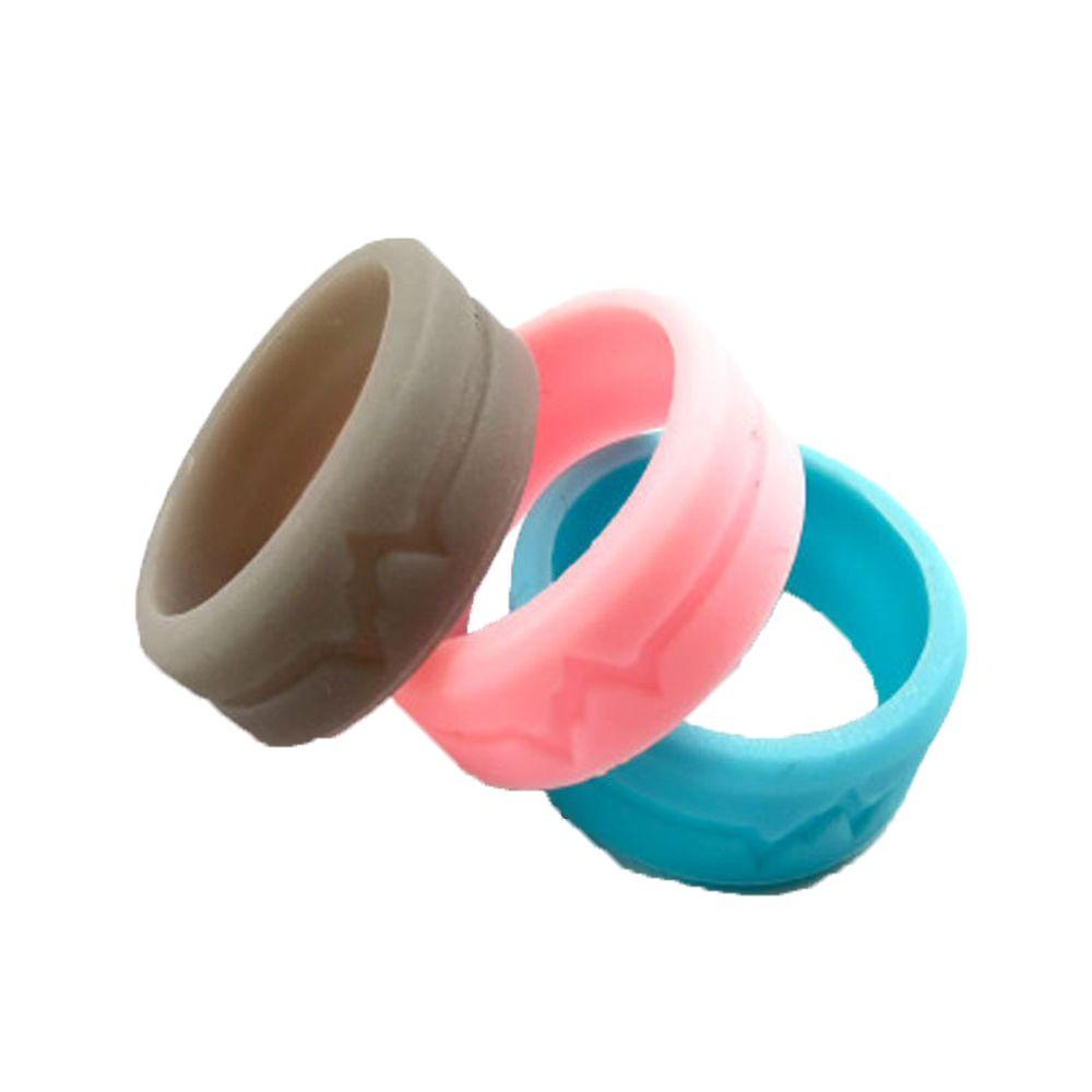 Top Luminous Silicone Ring Trendy Camping Finger Ring Band Ulang Tahun Pernikahan Pesta Glow In The Dark