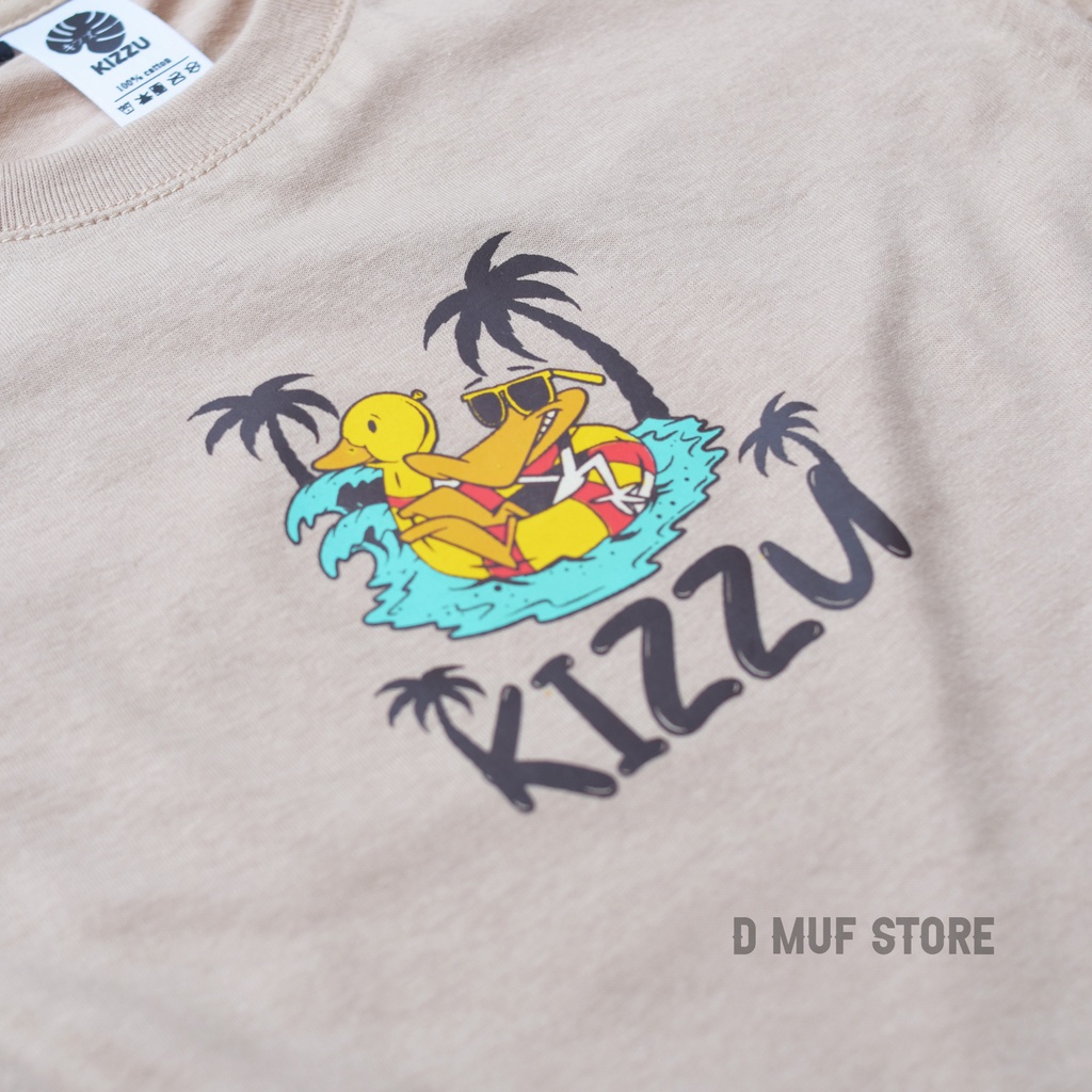 Kizzu Kaos Lengan Panjang Anak Premium Cotton 30s Usia 1-12 Tahun LP Duck Coksu- dmufstore