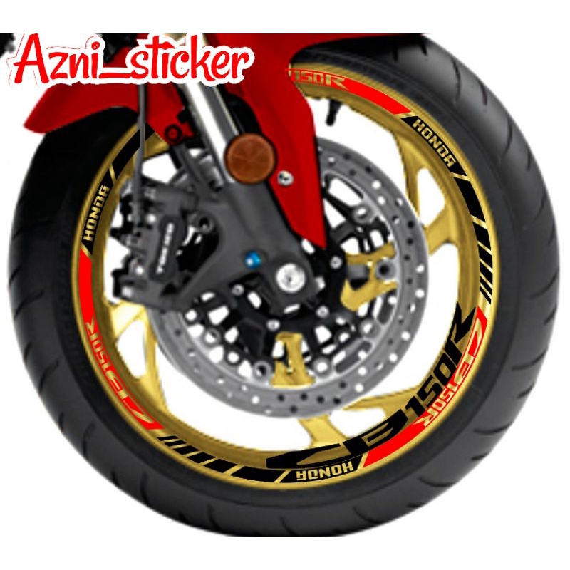 Stiker cb150r velk gold Stiker motor Stiker cb150r Stiker velg honda cb150r lis velg list velk varia