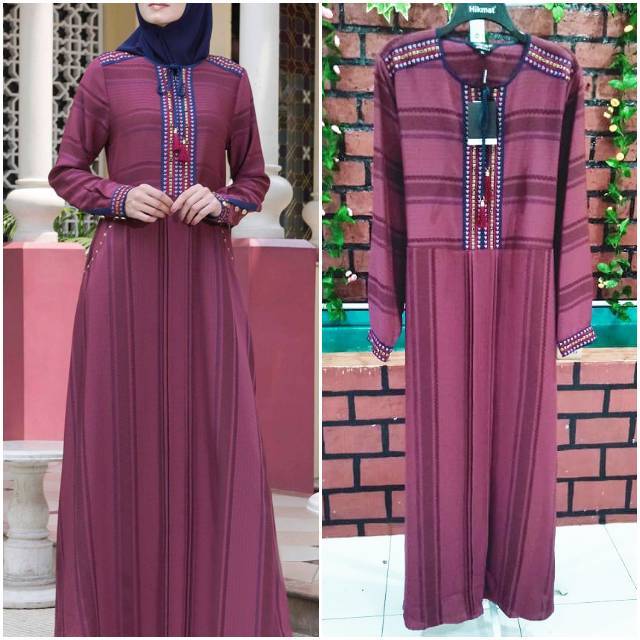 (READY L XL) ABAYA HIKMAT FASHION