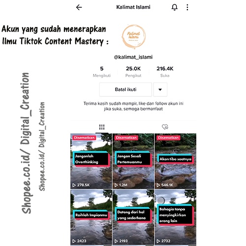 Tiktok Content Mastery Tutorial Untuk Konten Kreator FYP by Ratakan