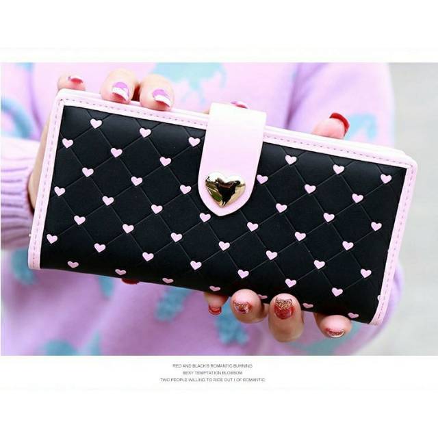 DOMPET WANITA POLOS SIMPEL - dompet panjang wanita KOREAN FASHION WALLET