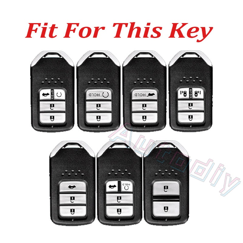 Case Remote Kunci Mobil Bahan Carbon Fiber Untuk Honda CRV CR-V Fit Civic Accord HR-V HRV City Odyssey XR-V