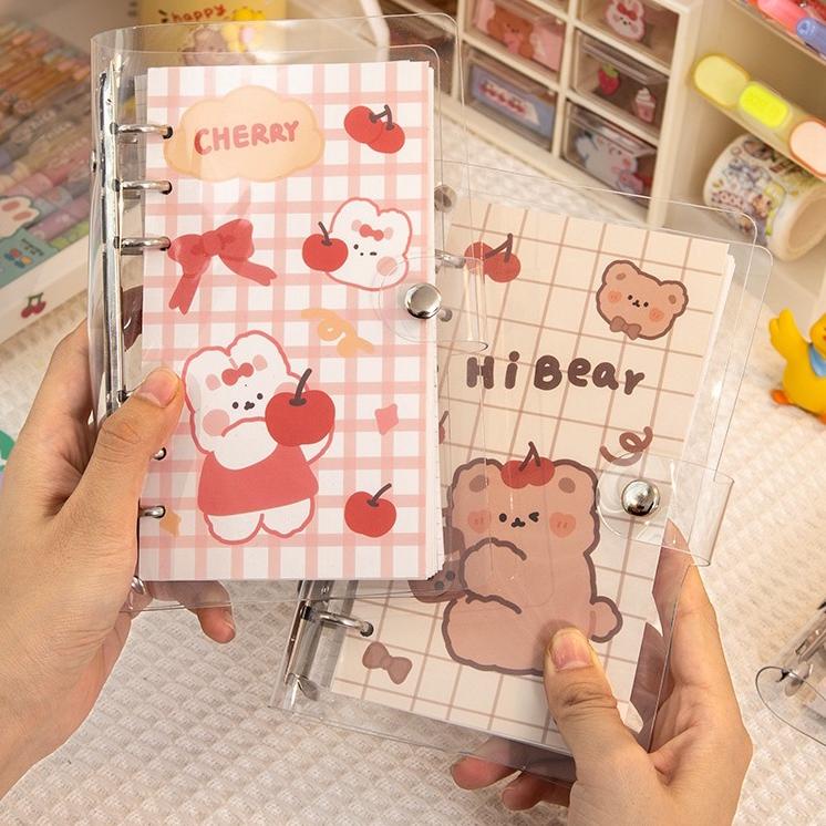 

[PROMO MCL58] [THE UNIVERSE] Buku Binder A6 6 Ring Transparan Binder Cover Notebook Binder Hologram - ST005 Terbaru