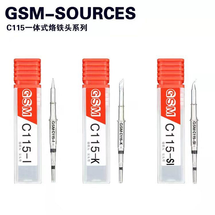 Mata Solder Station Nano Gsm Source C115 Lurus / Bengkok / Pisau - C115 LURUS