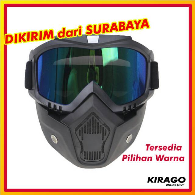 GOGGLE MASK HELM BOGO