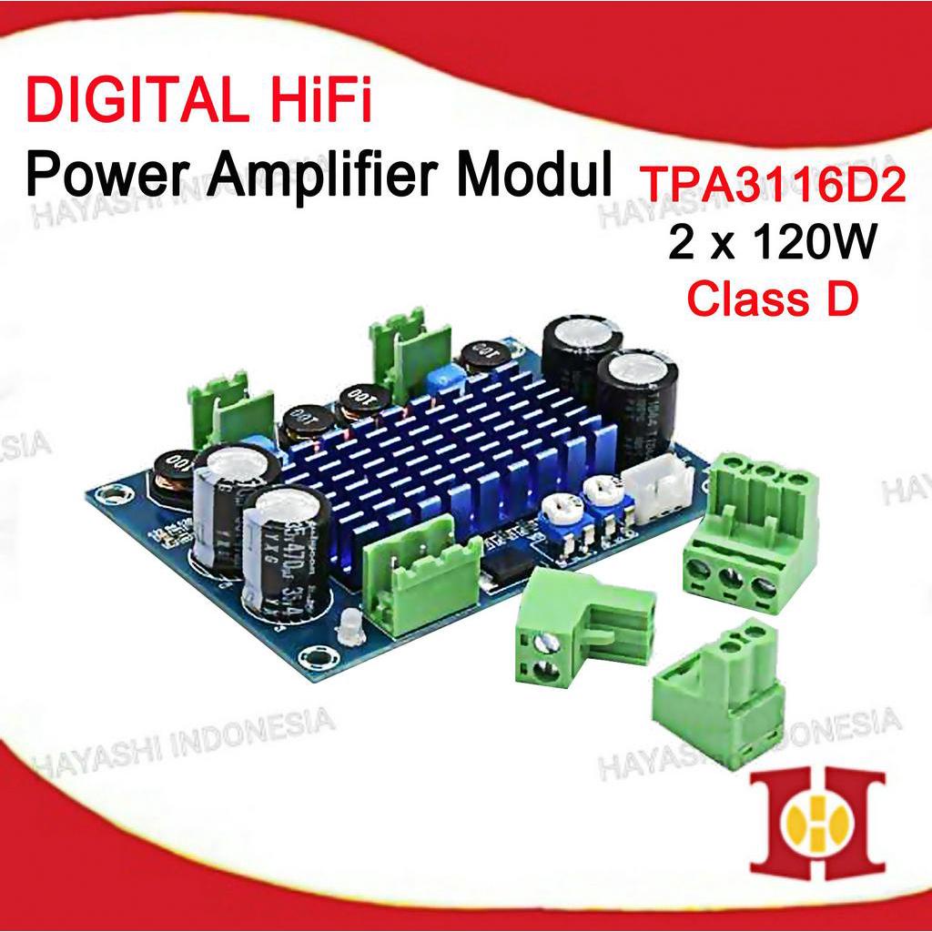 Audio Amplifier Stereo HiFi 2 x 120W Class D TPA3116D2