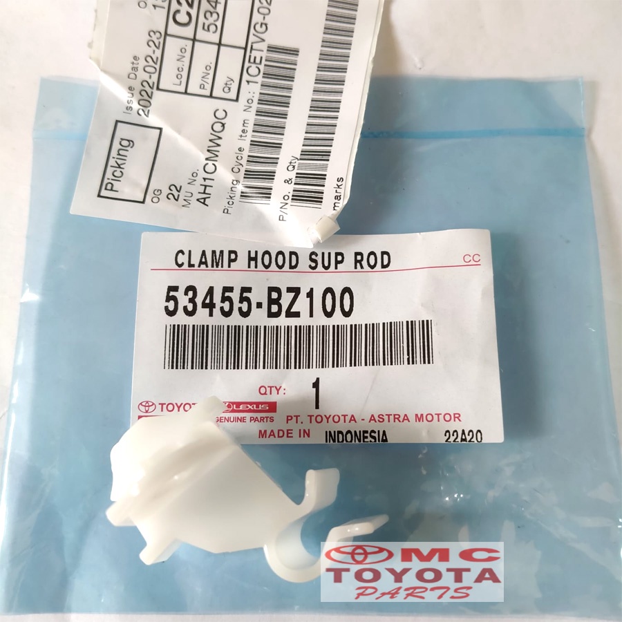 Clip Clamp Hood Stang Kap Mesin Agya Ayla Calya Sigra 53455-BZ100
