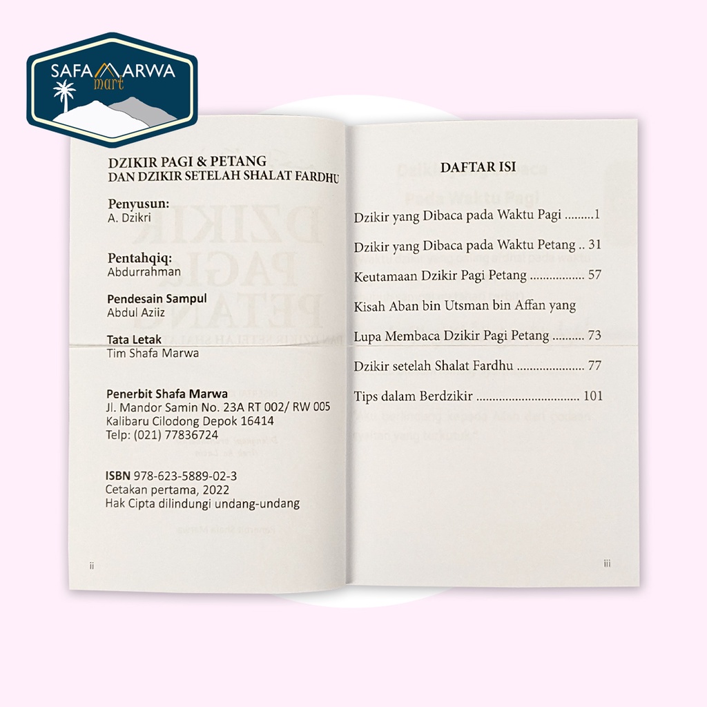 BUKU DZIKIR PAGI & PETANG DAN DZIKIR SETELAH SHOLAT FARDHU-2