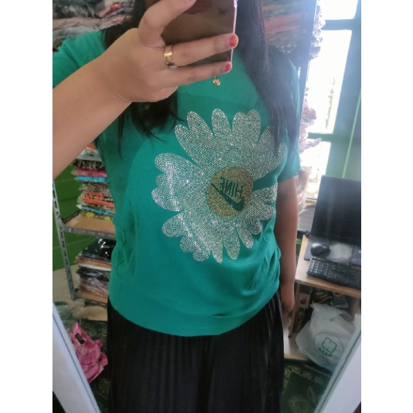 Pretty Cute Atasan kaos wanita import lengan pendek