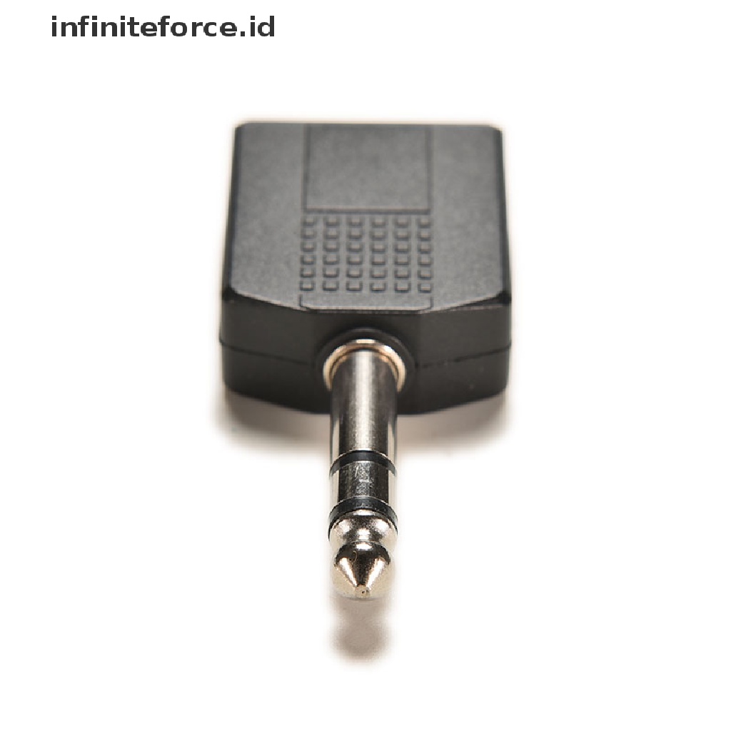 (Infiniteforce.Id) Adapter Jack Audio Stereo 6.35mm Ke 2 Arah 4 &quot;Untuk Headphone