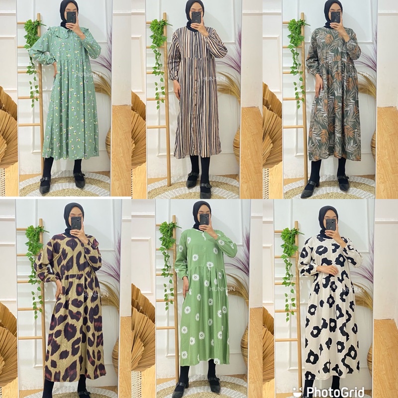 MIDI DRESS BANYAK PILIHAN SANSO - MOA - ROSIE - BINE - AGATA - SINMI - GARIN - ISABEL MIDI DRESS KATUN RAYON BUKAN MOELA SANSO MIDI DRESS MOLA KATUN RAYON MOTIF POLKA LONG TUNIK TERLARIS TERBARU PUSATGROSIR_SOLO