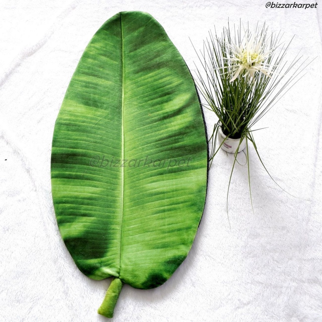 Keset / Alas duduk Motif Daun Pisang Printing