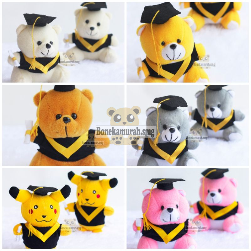 Boneka wisuda toga ukuran 15cm