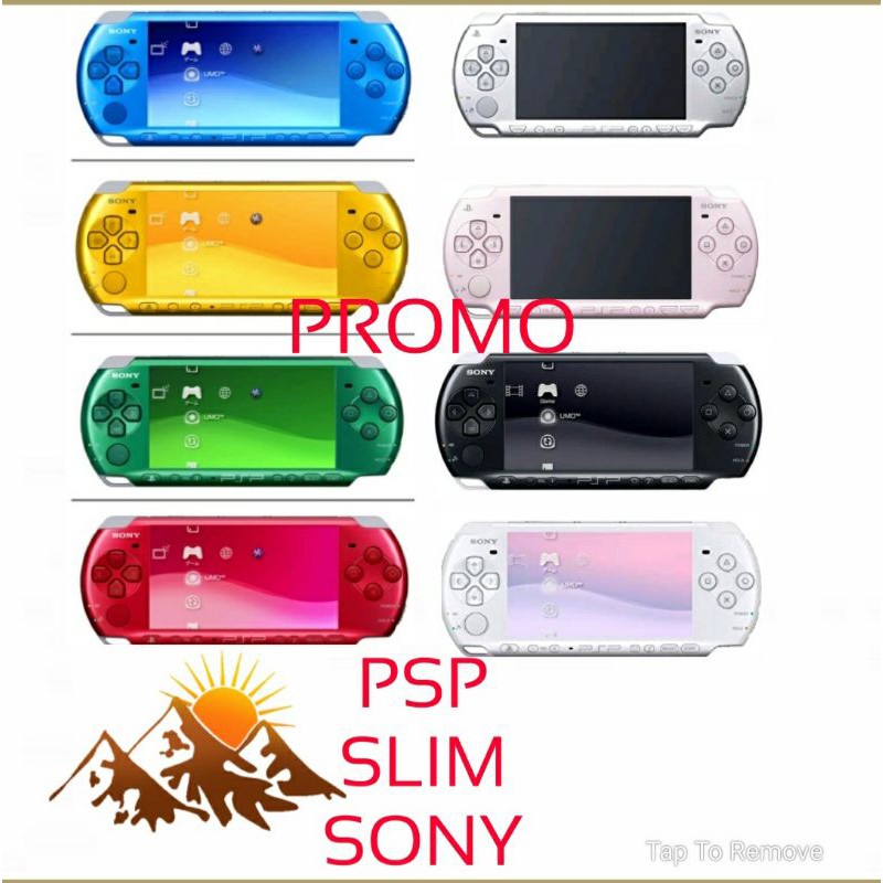 PSP SONY SLIM SERI 3000 + MC 8GB/16GB/32GB FULL GAMES