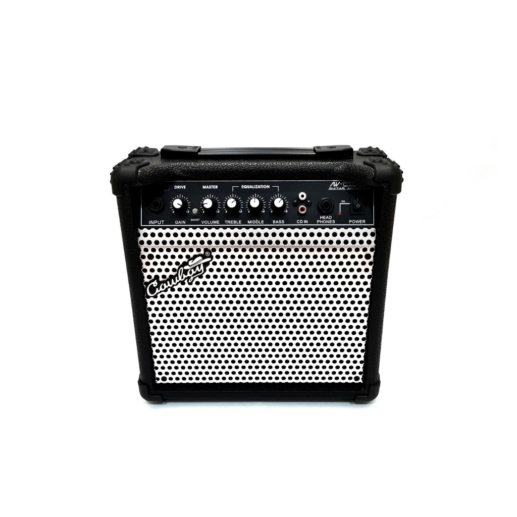 Amplifier Gitar Merk Cowboy Tipe AW-15 SG Ampli Amply Speaker 6,5 Inch Slim Murah Jakarta