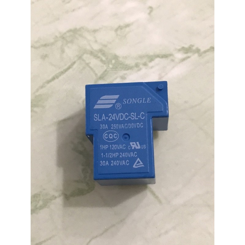 Rilay Songley 24Volt 6Kaki 30A Biru Kualitas Top / Relay Songley