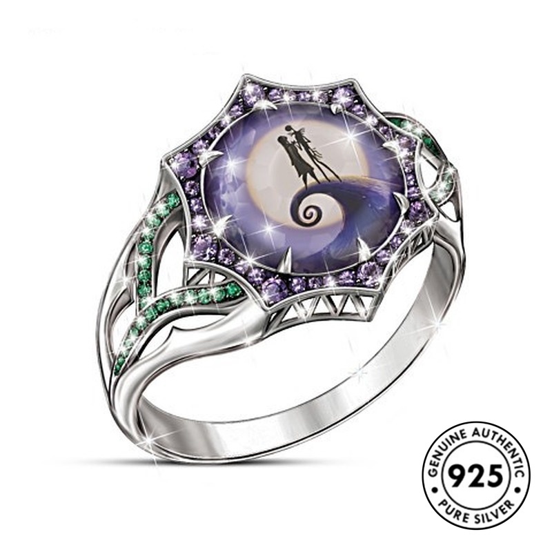 Cincin Bahan S925 Silver Untuk Natal Halloween