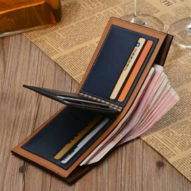 Dompet lipat pria motif line Fuerdanni simple keren