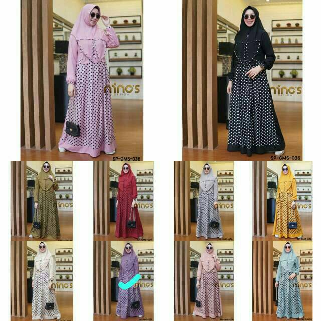 Set ninos. Gamis syari ninos 036