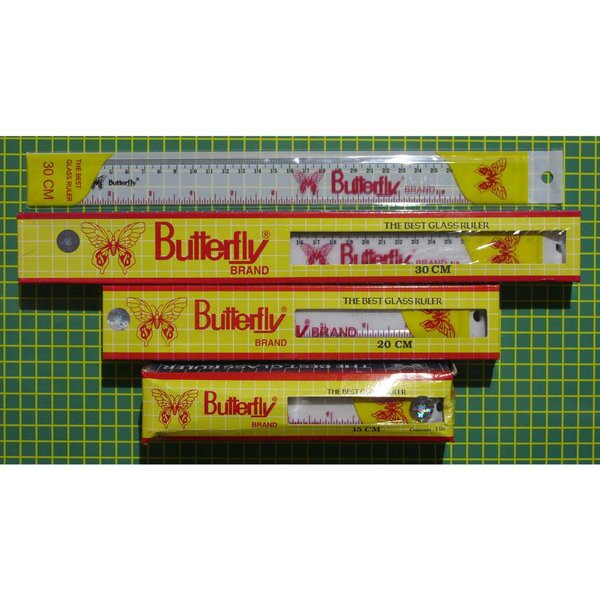 

Penggaris Plastik Butterfly 15cm/ 30cm/ 40cm