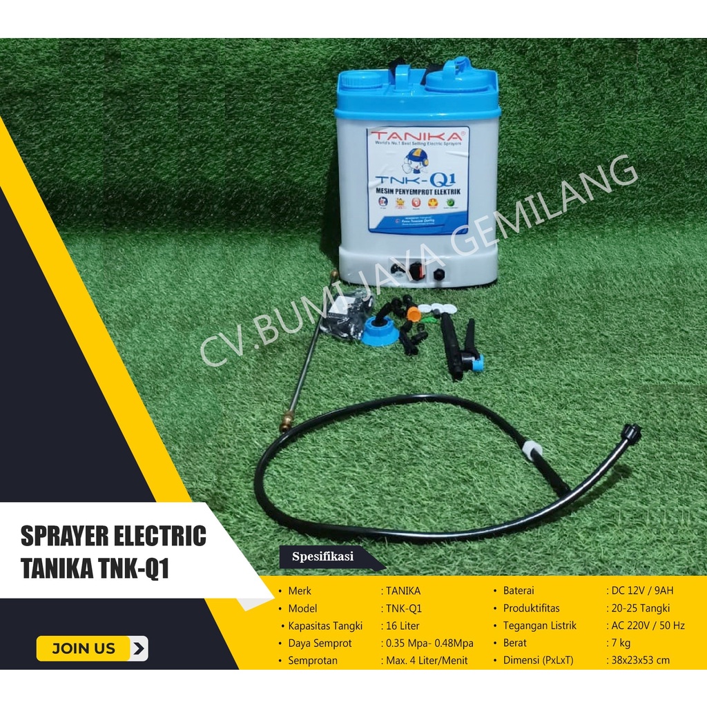 ALAT SEMPROT HAMA / SPRAYER ELEKTRIK TANIKA TNK-Q1