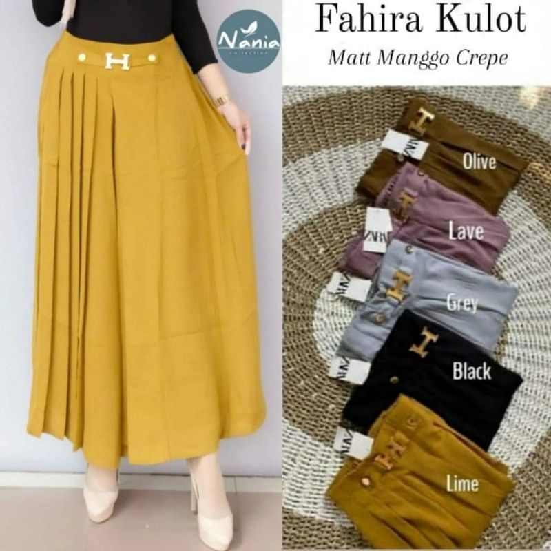 FASHION WANITA CELANA KULOT TERBARU TREND MODEL FAHIRA KULOT ALLSIZE FIT TO L