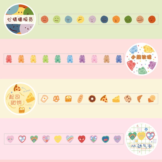 Colorful Day Assorted Roll Deco Stickers