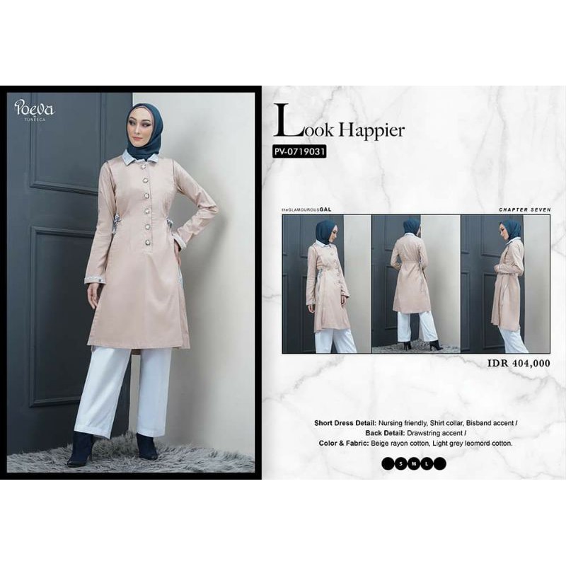 POEVA GLAMOUROUS GAL PV-0719031 BY TUNEECA DISKON SALE PROMO SHORTDRESS ATASAN WANITA TUNIK