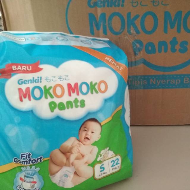 Popok Bayi Pants S Genki Moko Moko ~ Ecer ~ Pampers S ~ Diapers S ~ Popok Bayi S