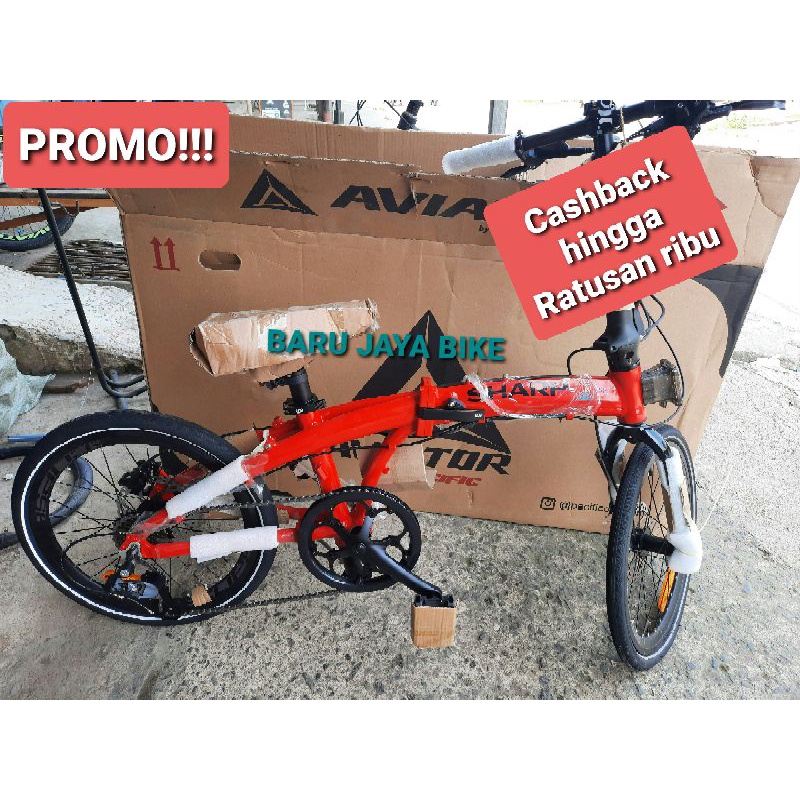 PROMO | Sepeda Lipat 20 inch ELEMENT Ecosmo Sharp 8 speed rem Hydraulic folding bike element