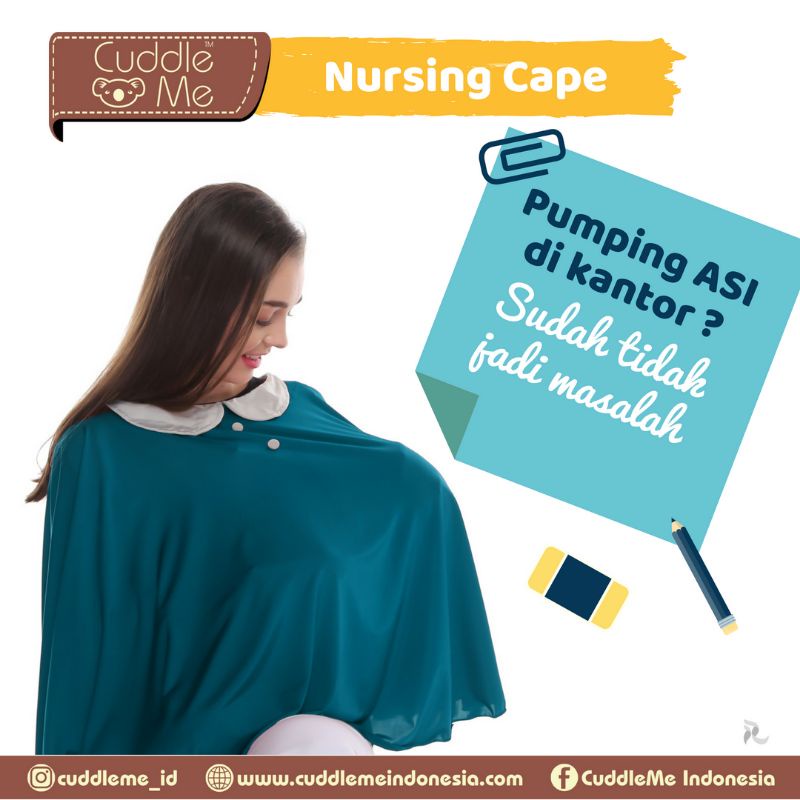 Nursing Cape Cover Apron Cuddle Me/Penutup Menyusui CuddleMe