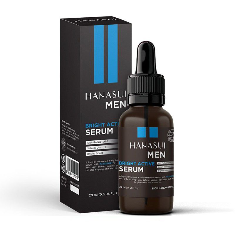 Hanasui Men Bright Active Serum | Serum Wajah Pria | Serum Pencerah Wajah Pria | Skincare Pria