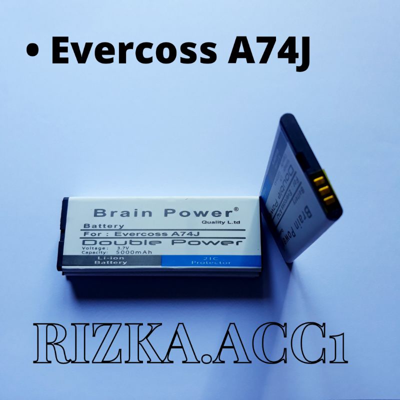 Baterai Batre Hp Evercoss Cross A74J Double Power Battery Batere Hp