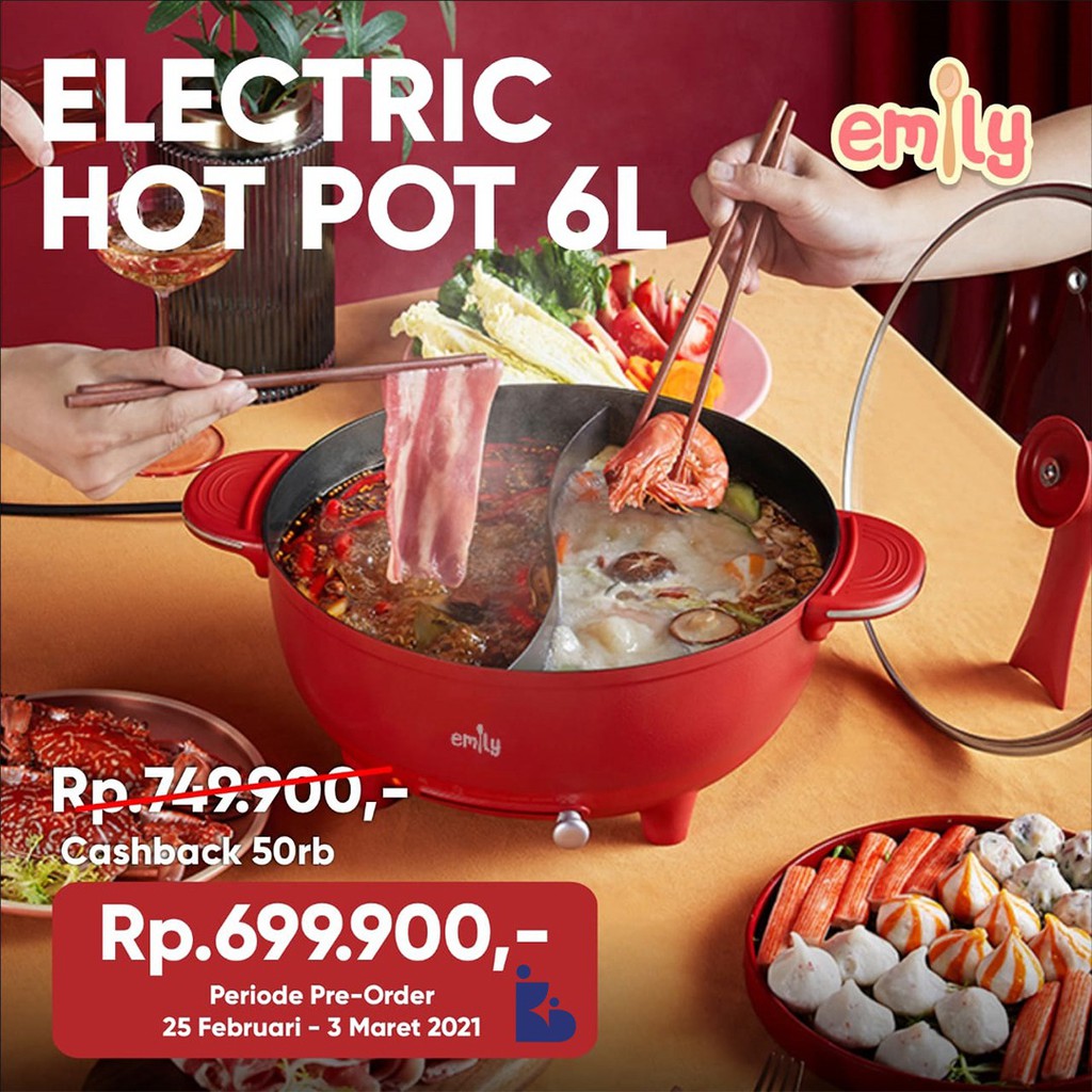 Emily Electric Heat Pan 6L