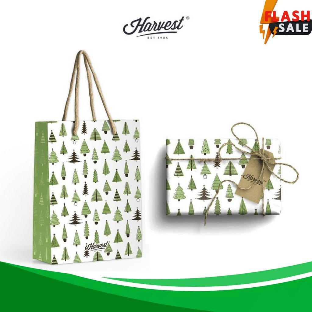 

PAKET HEMAT Paket Paper Bag Kertas Kado Natal Harvest Wrap Kit White Tree