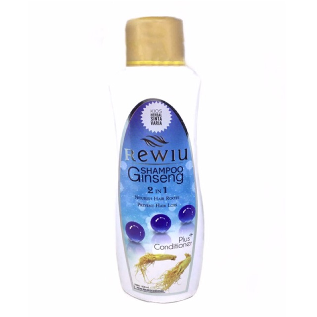 REWIU Shampoo GINSENG 2in1 plus conditioner,sampo herbal,obat rontok
